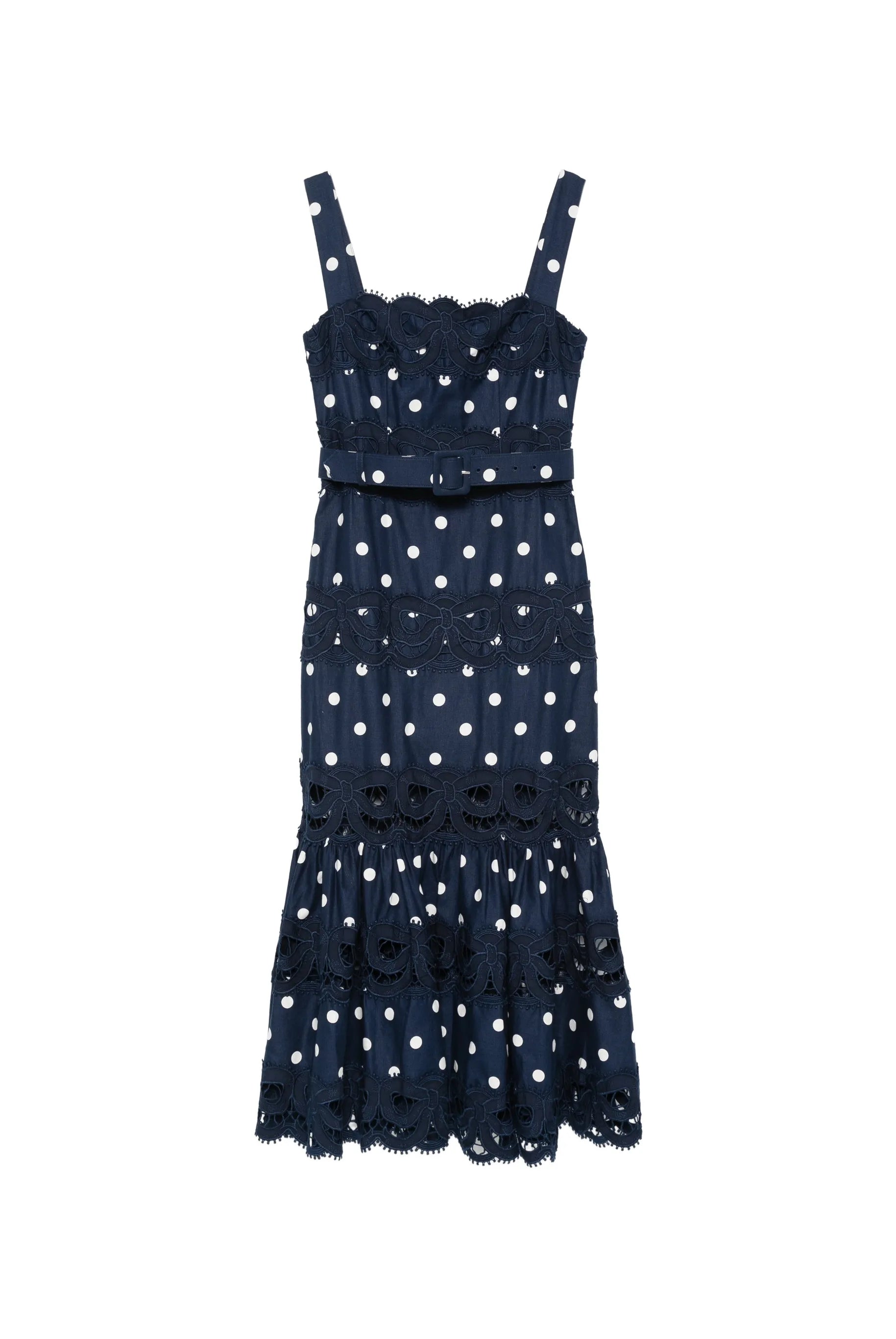 VESTIDO MIDI CON LUNARES