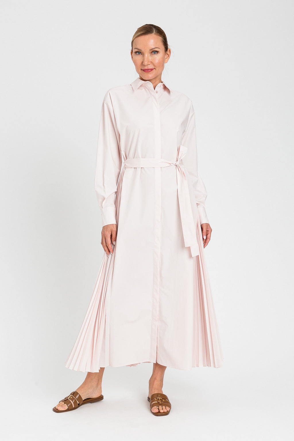 VESTIDO CAMISERO PLISADO