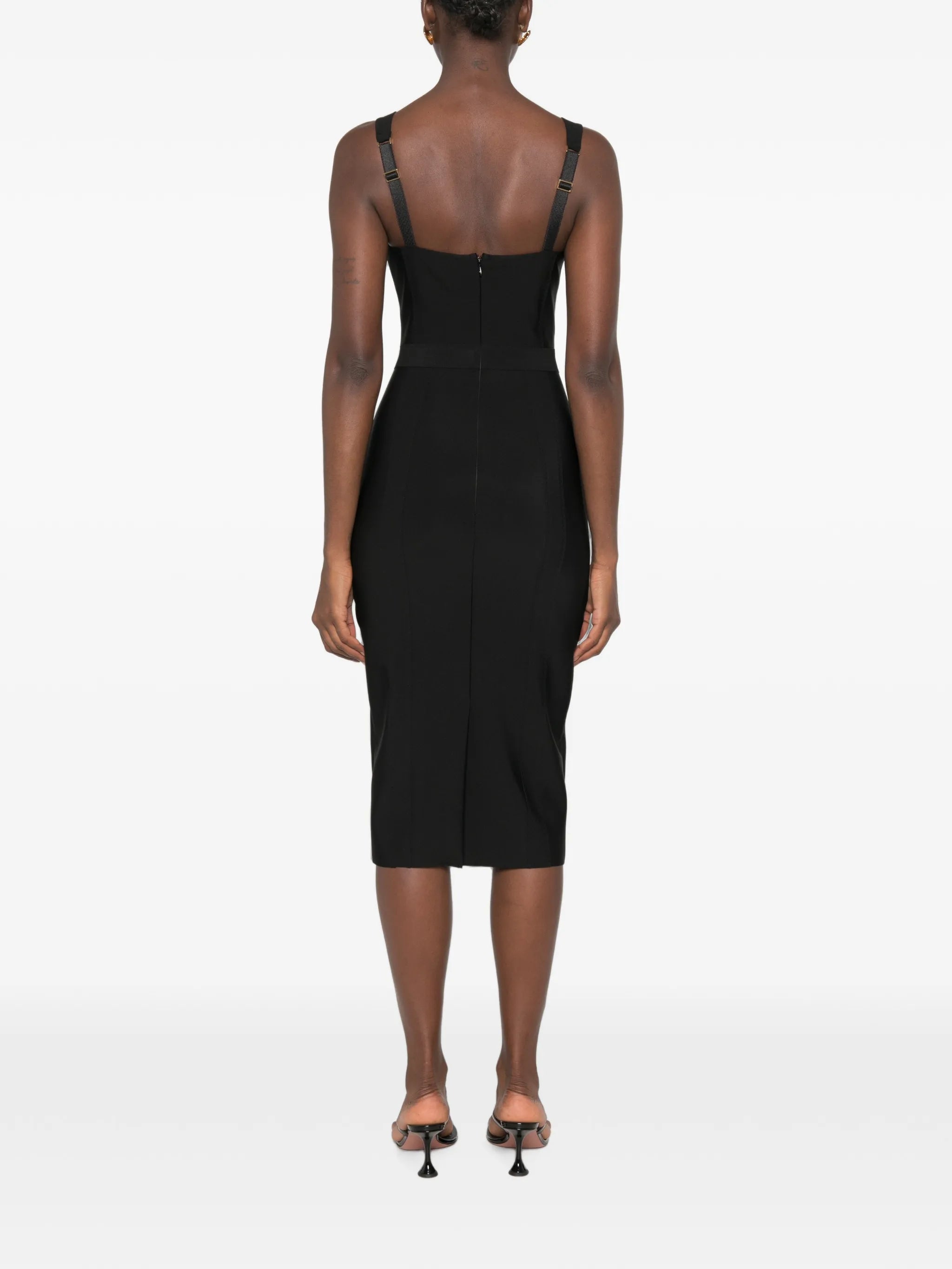 VESTIDO MIDI COSTURAS