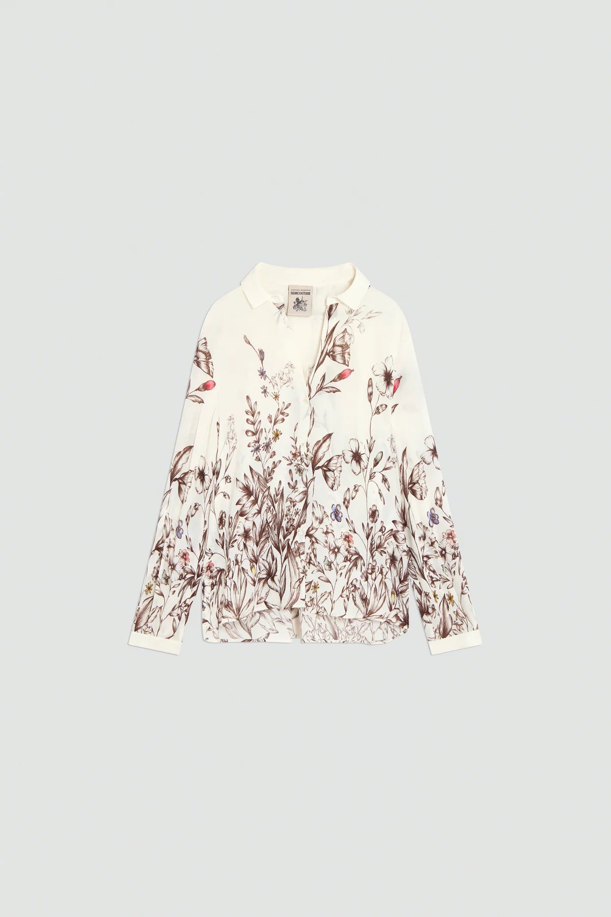CAMISA FLORES SEMICOUTURE