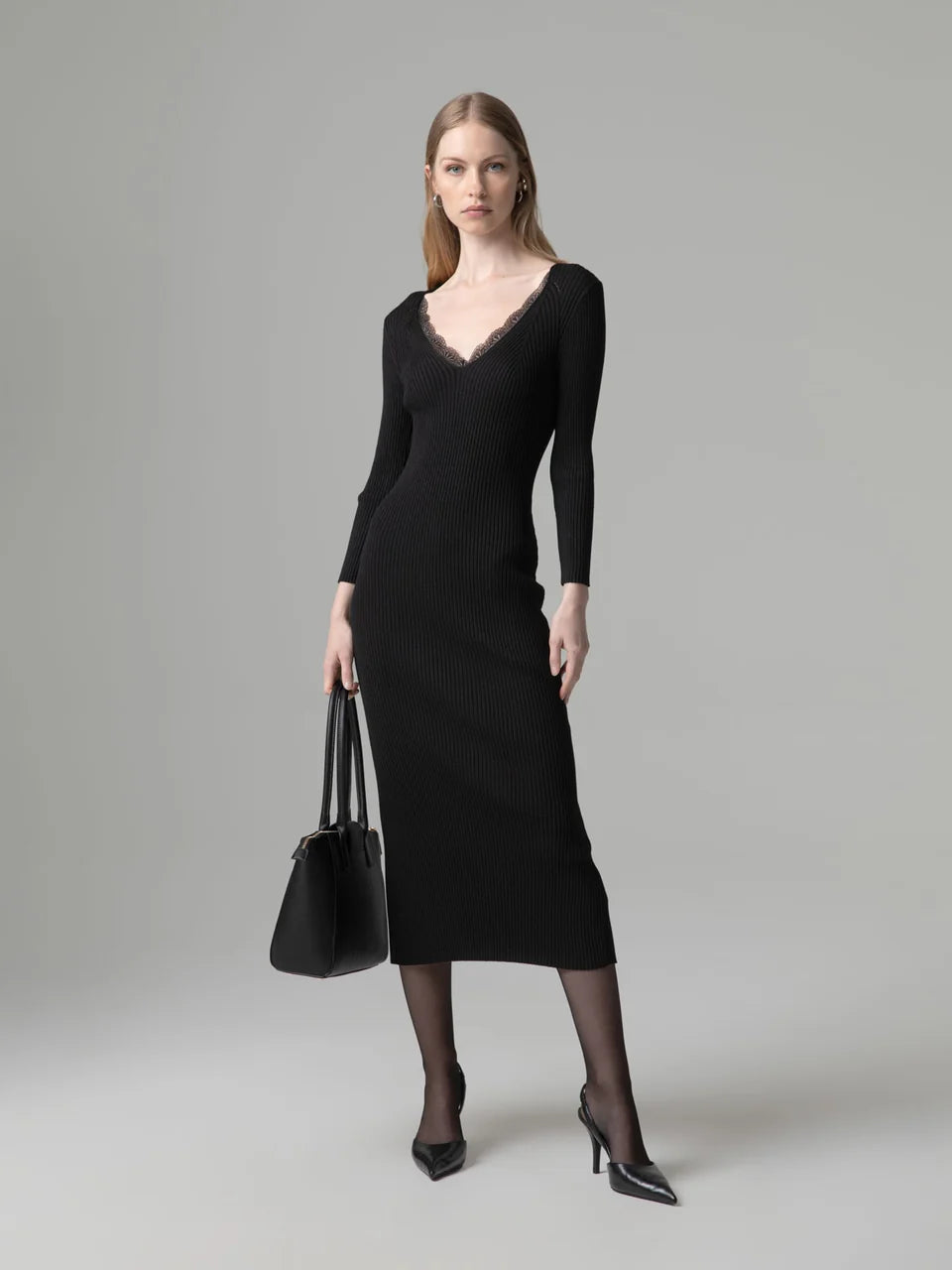 VESTIDO P ENCAJE