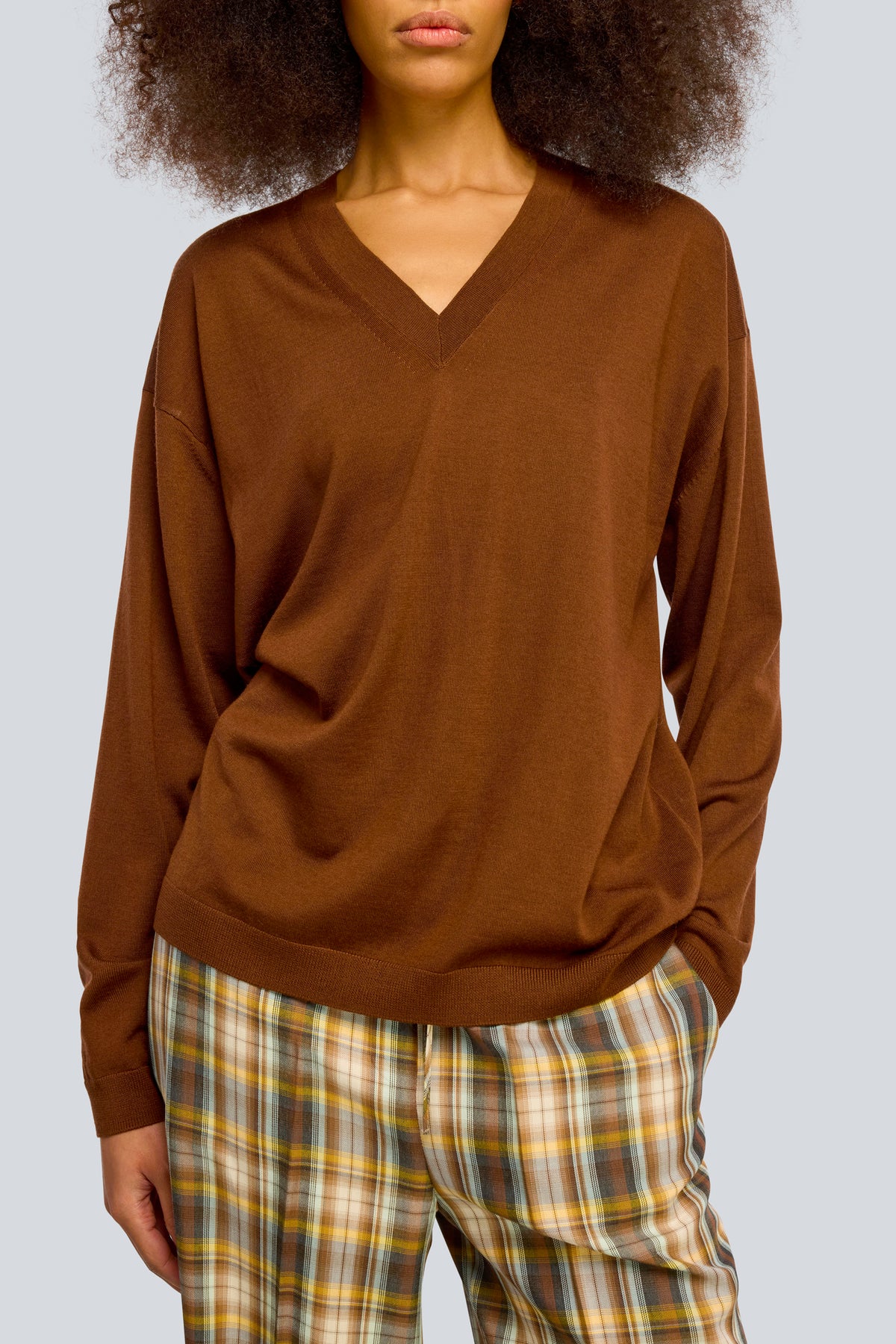 JERSEY PICO BROWN