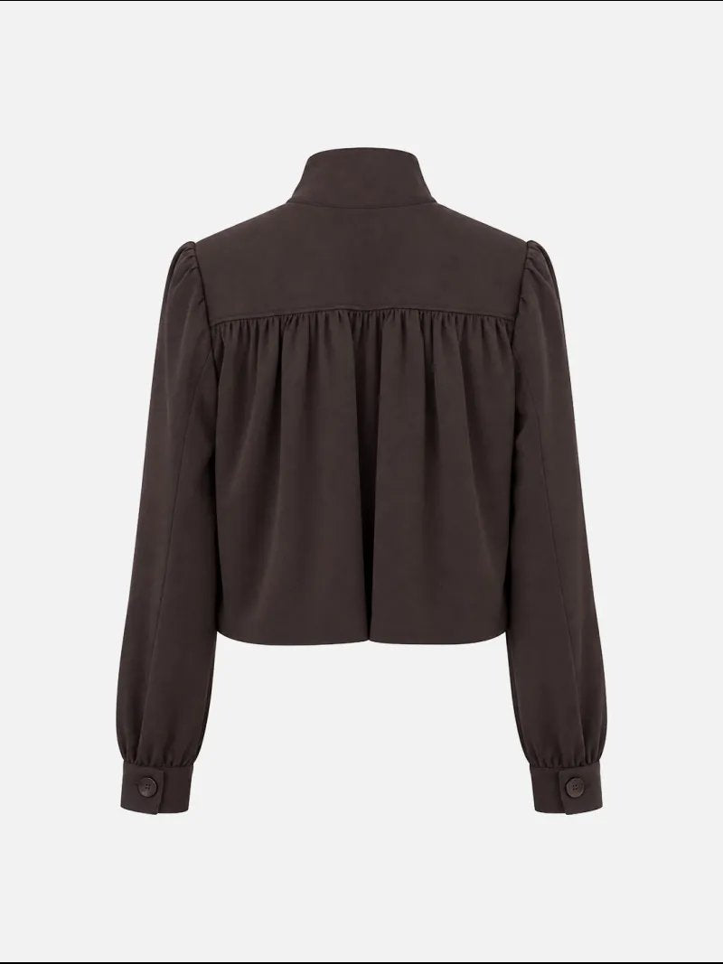 CHAQUETA MARRÓN SCRIPTA