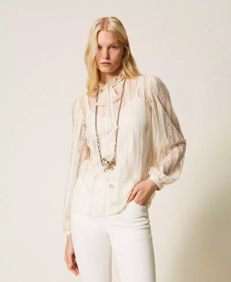 BLUSA ENCAJE TW