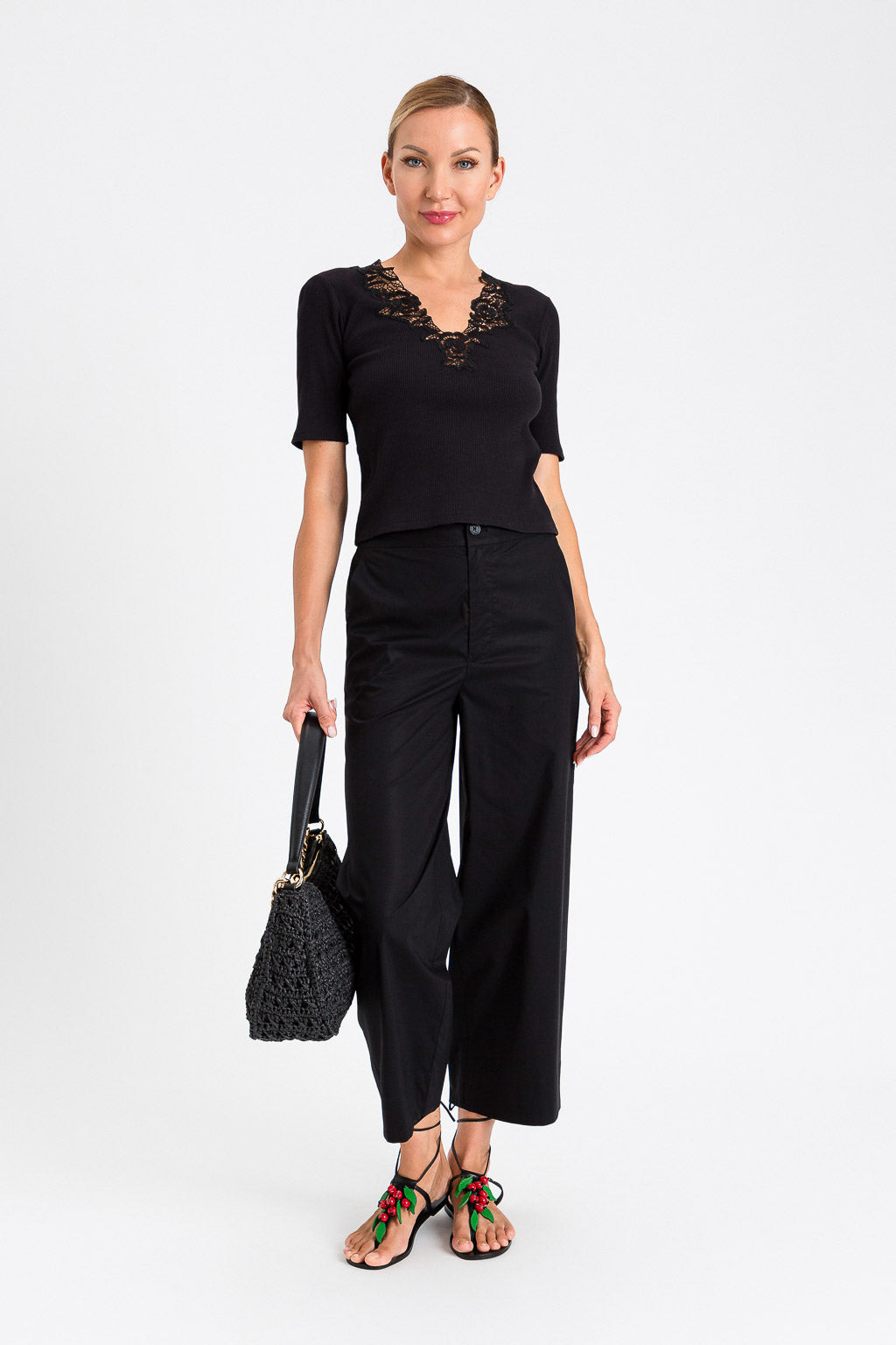 PANTALÓN NEGRO GOMA