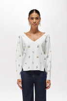 JERSEY BLANCO FLORECITAS