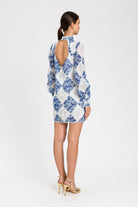 VESTIDO ROMBOS FLORES