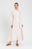 VESTIDO CAMISERO PLISADO