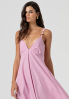 VESTIDO LARGO C/ VUELO ESCOTE