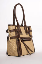 BOLSO RAFIA CON DETALLES TACHUELAS
