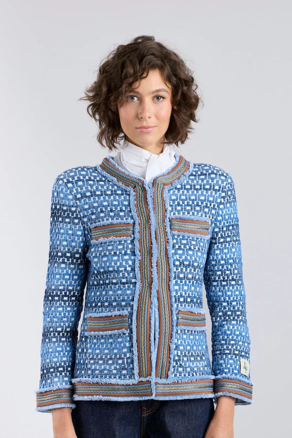 CHAQUETA CADENA AZUL