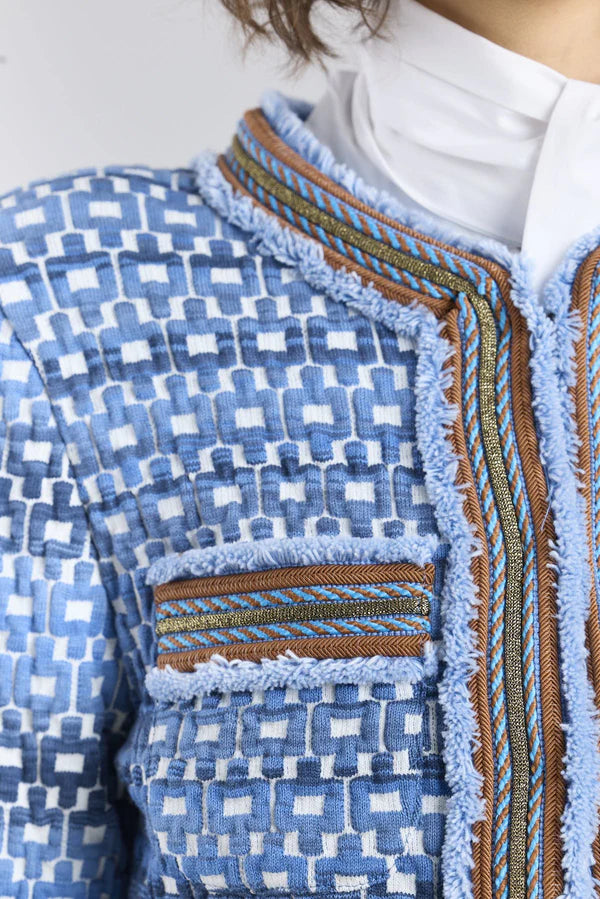 CHAQUETA CADENA AZUL