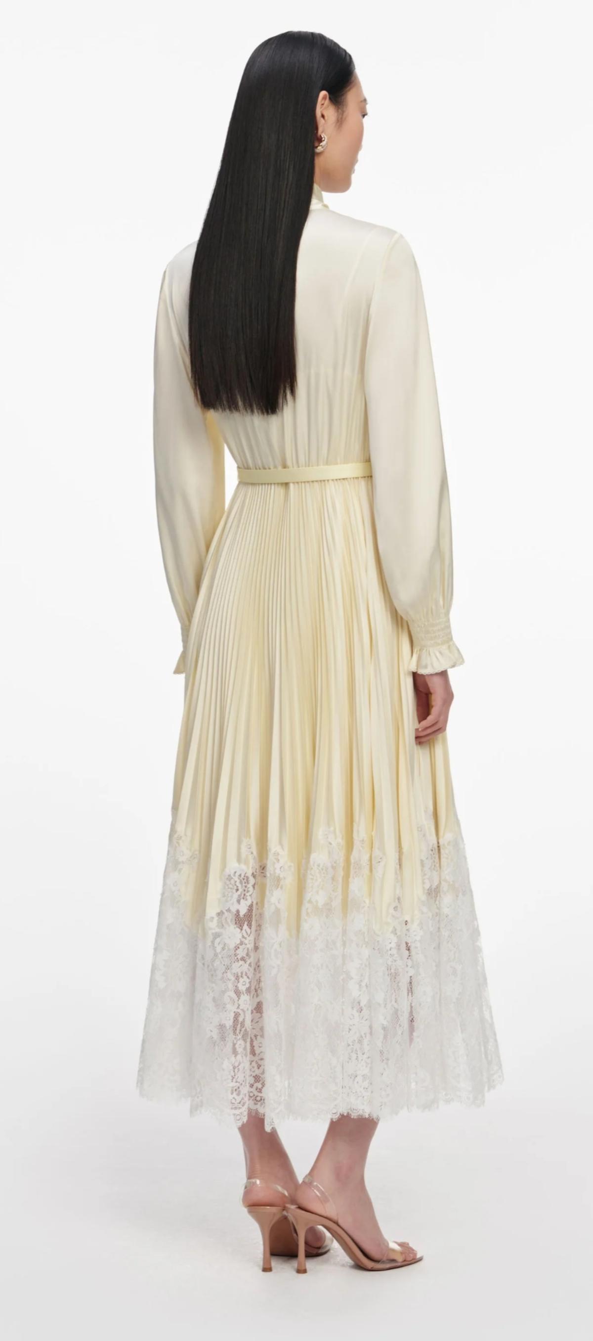 VESTIDO SATÉN & ENCAJE