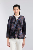 CHAQUETA CUADROS MULTICOLOR