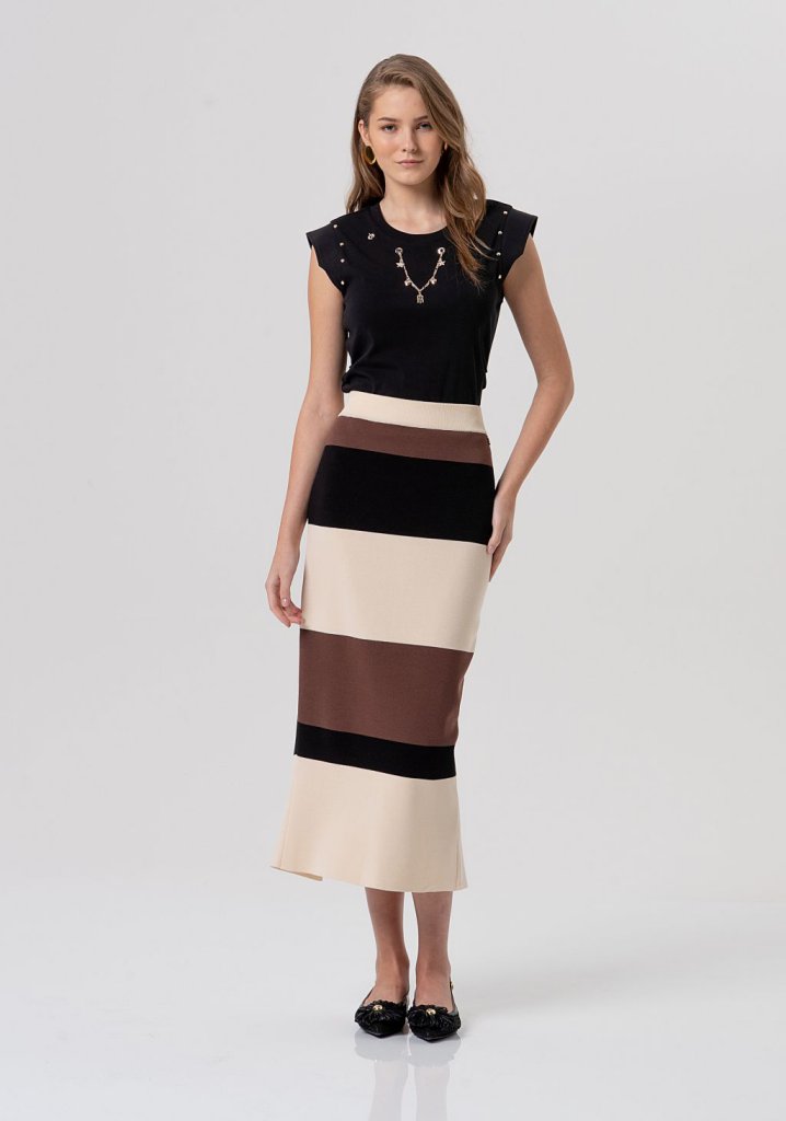 CAMISETA COLLAR FRUNCE