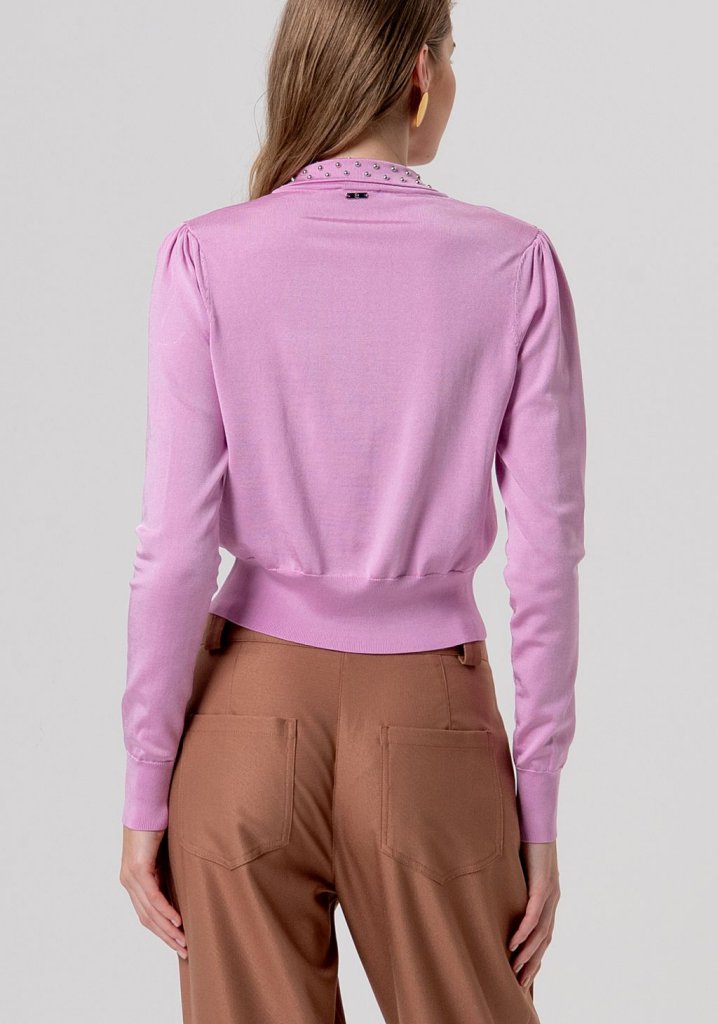CARDIGAN LAZO TACHUELAS