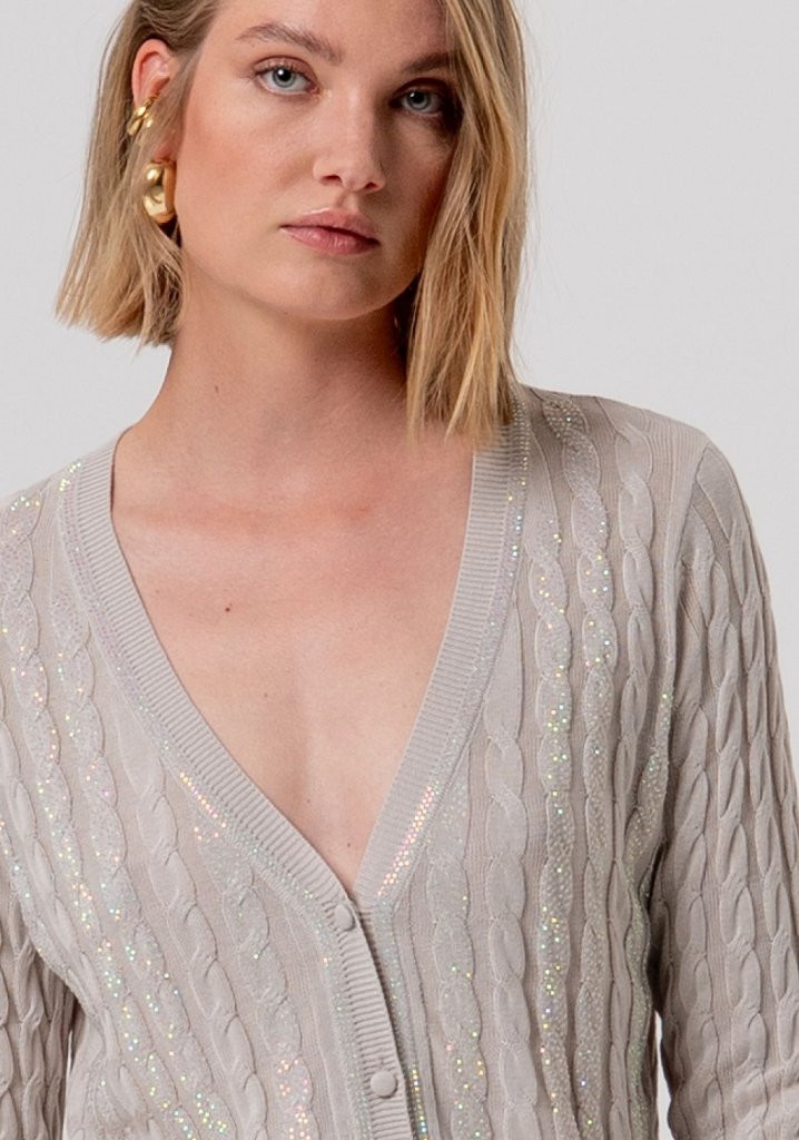 CARDIGAN BRILLOS OCHOS