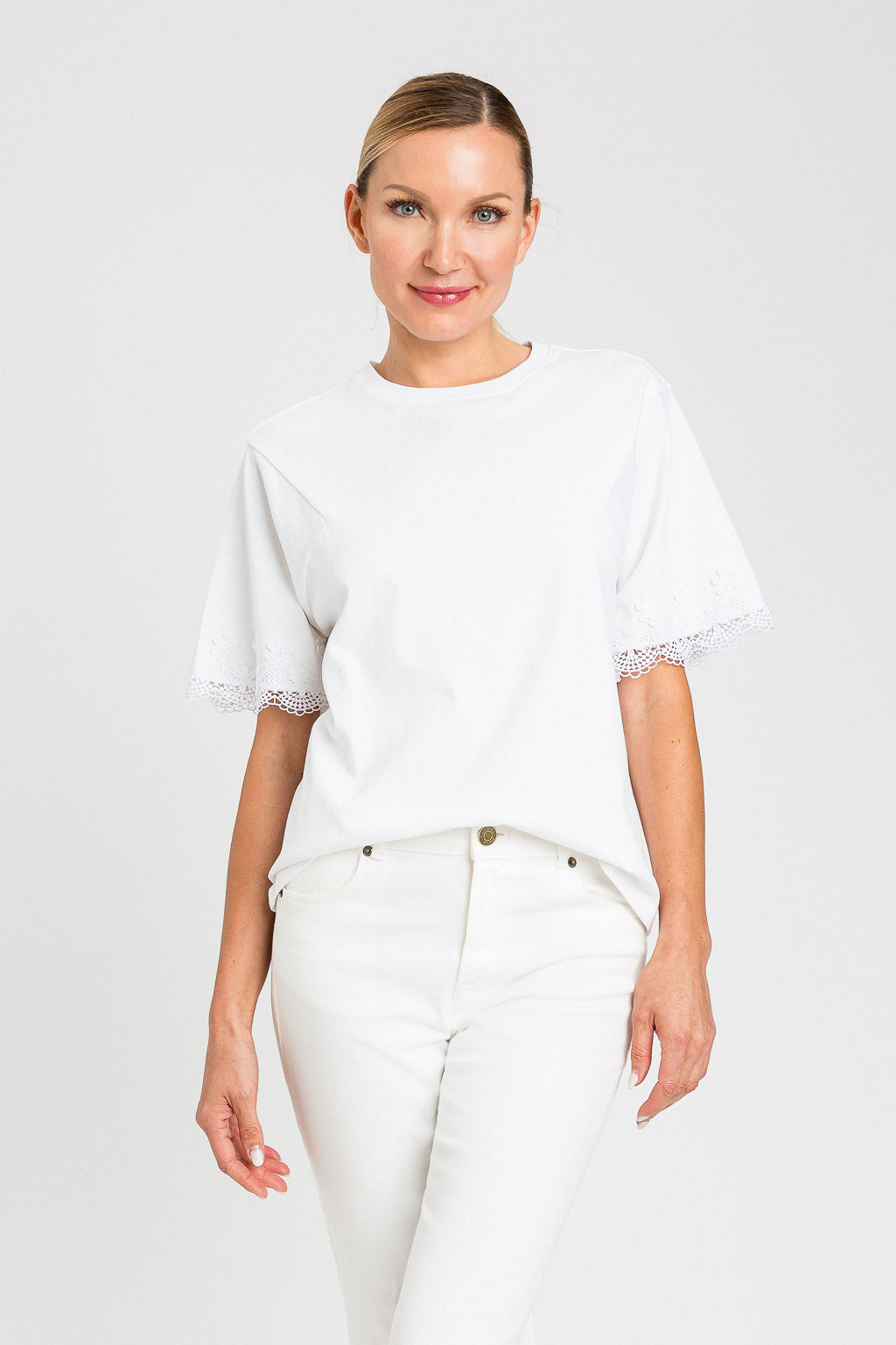 CAMISETA M/BORDADO