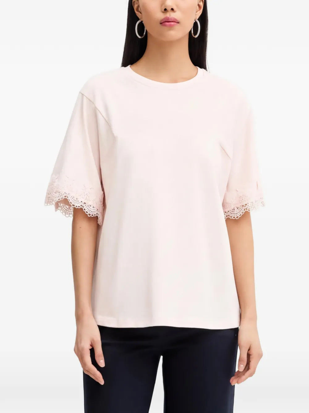 CAMISETA M/BORDADO