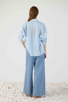 CAMISA CELESTE