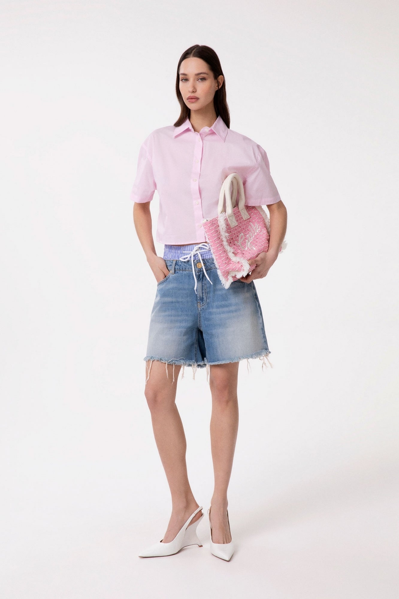 CAMISA CORTA ROSA