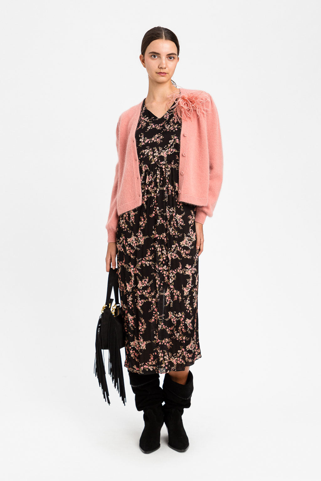 CHAQUETA BROCHE PLUMA
