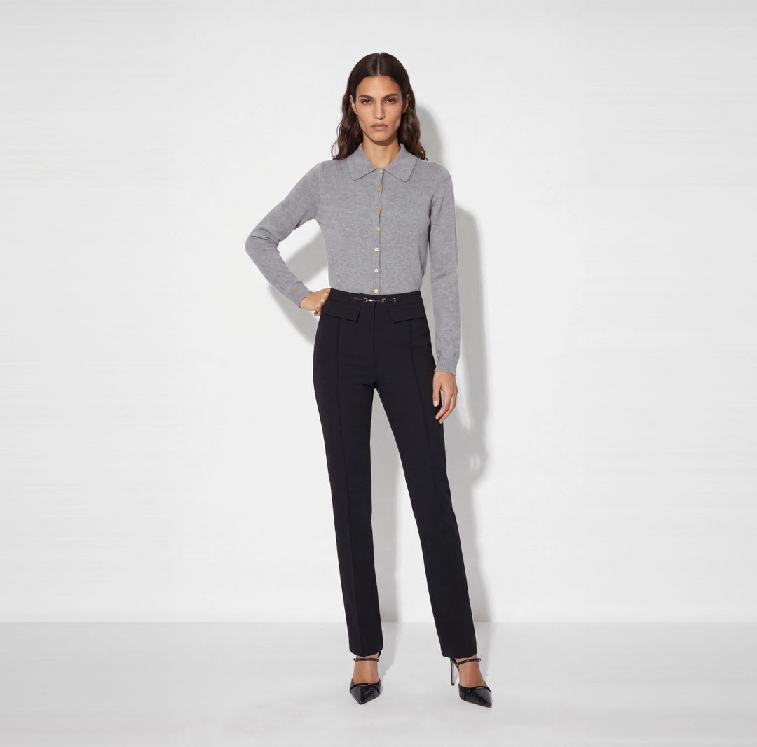 PANTALÓN DOBLE CREPE ELÁSTICO
