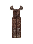VESTIDO FLORAL BROWN
