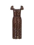 VESTIDO FLORAL BROWN