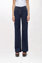 JEANS WIDE LEG COSTURAS