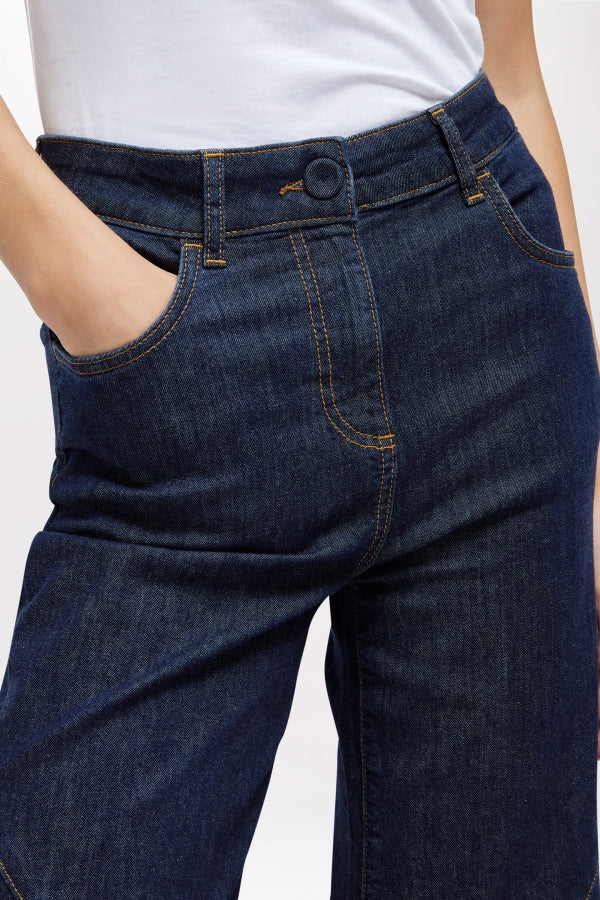 JEANS WIDE LEG COSTURAS