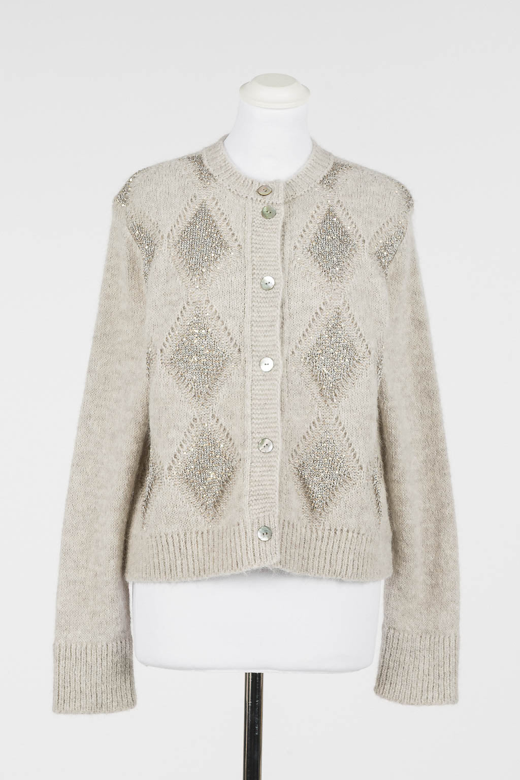CARDIGAN ROMBOS LENTEJUELAS