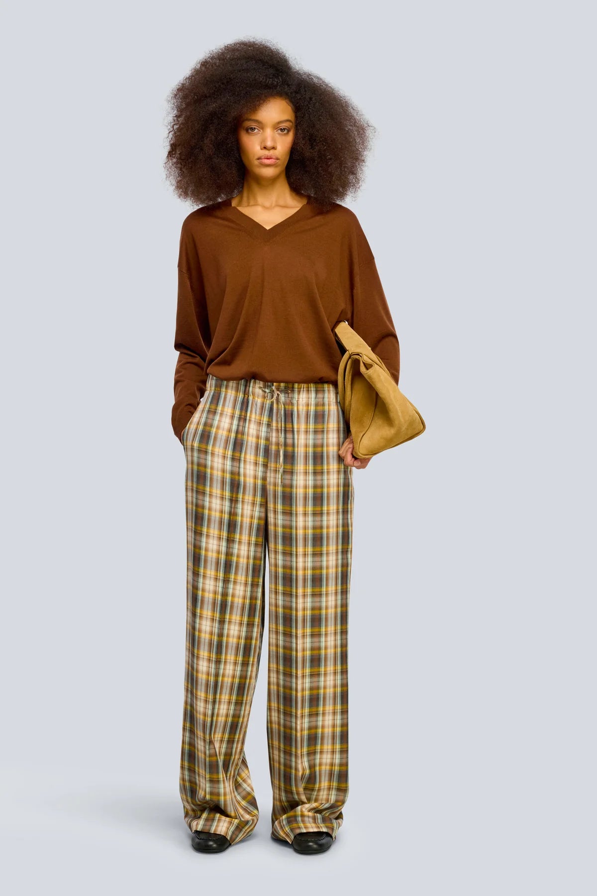 JERSEY PICO BROWN