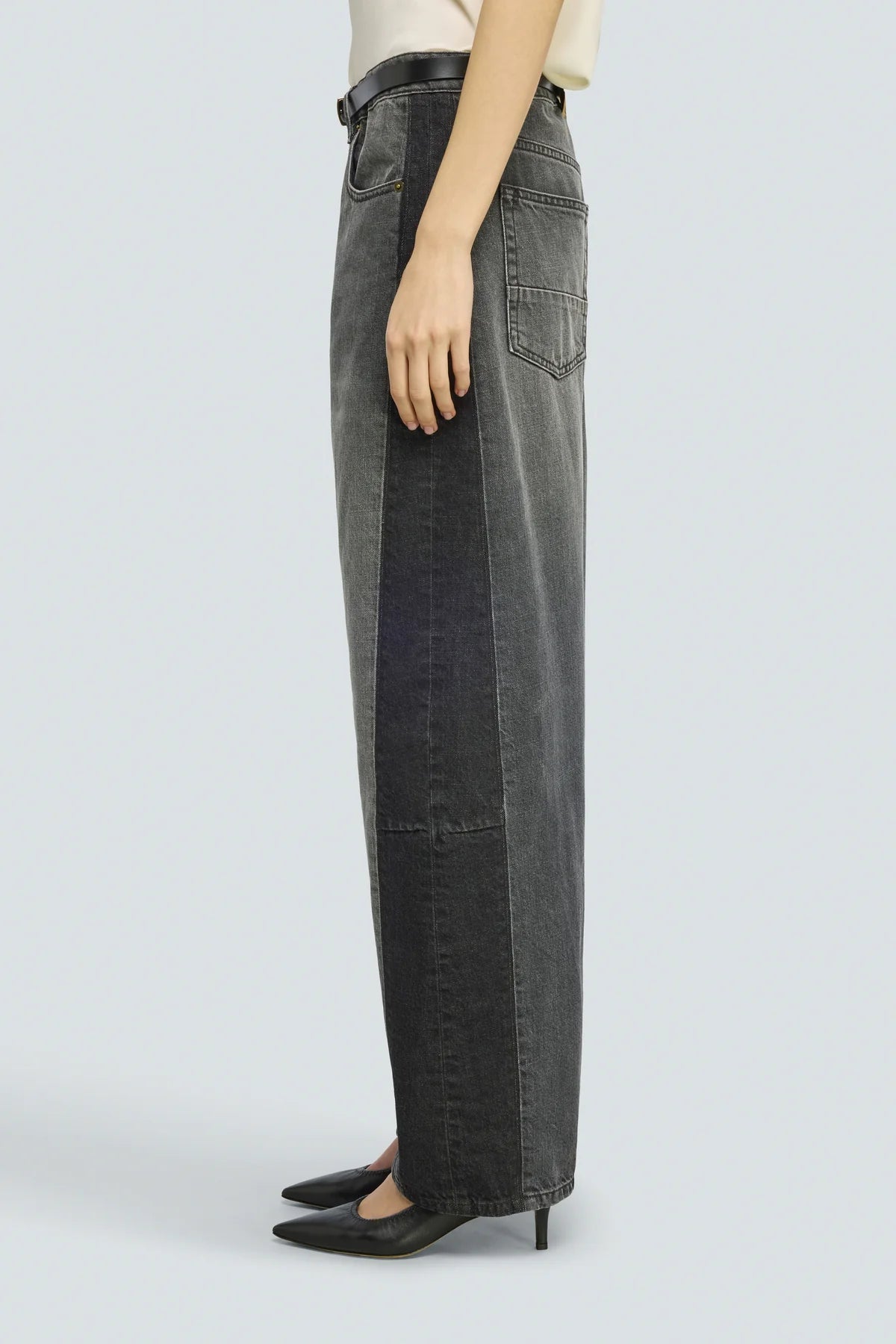 JEANS GRIS BALLON