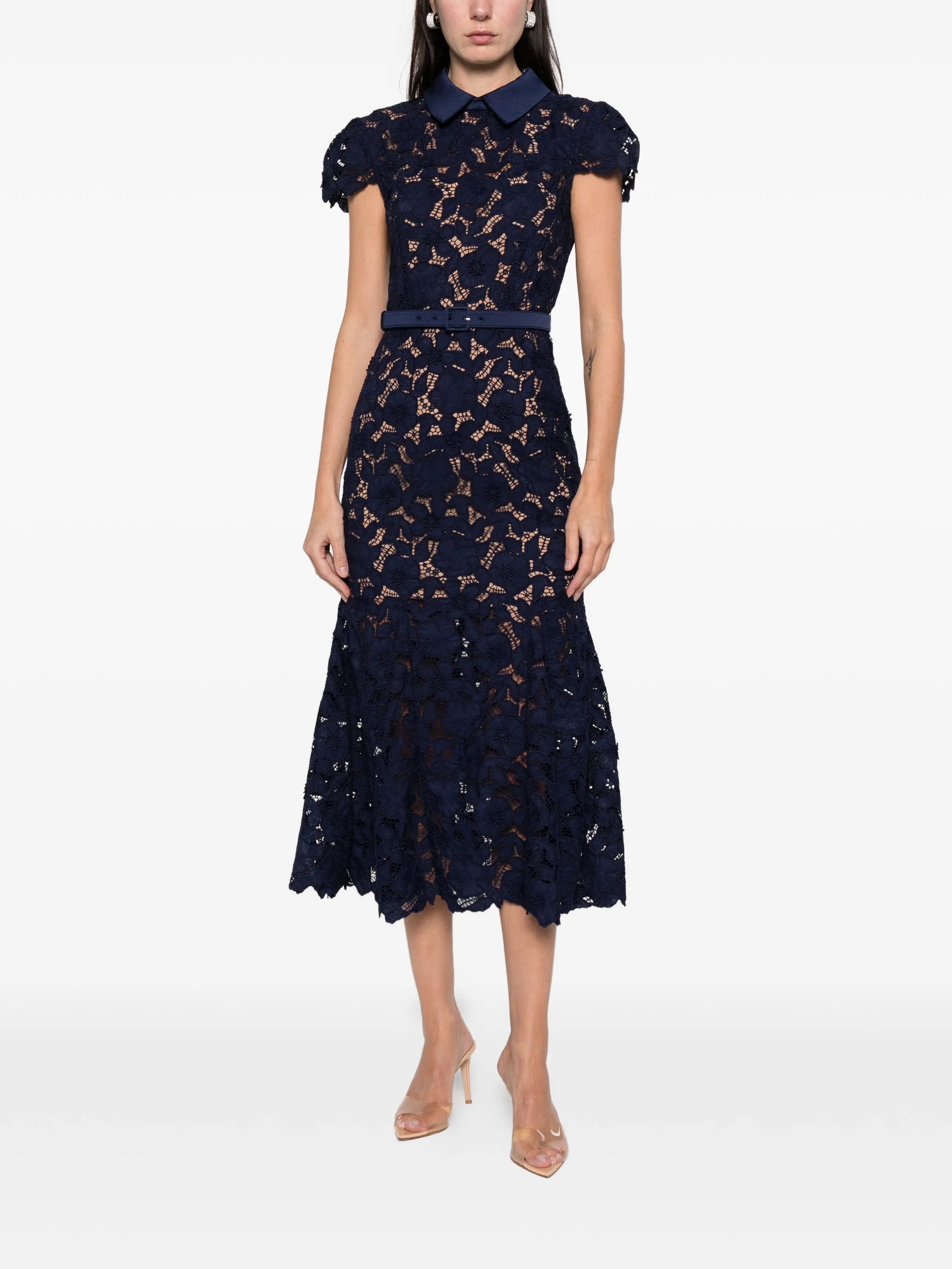 VESTIDO NAVY GUIPURE