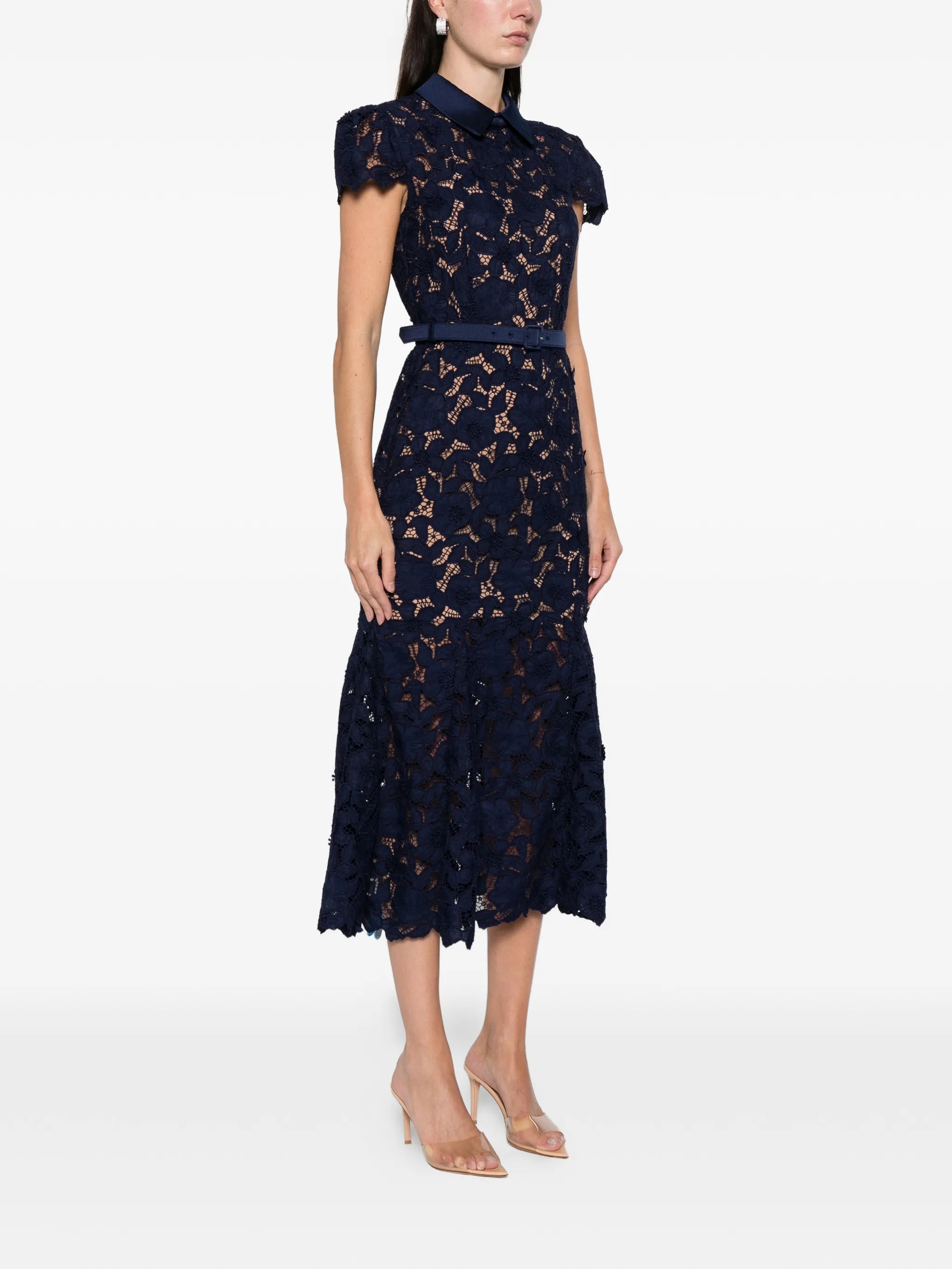 VESTIDO NAVY GUIPURE