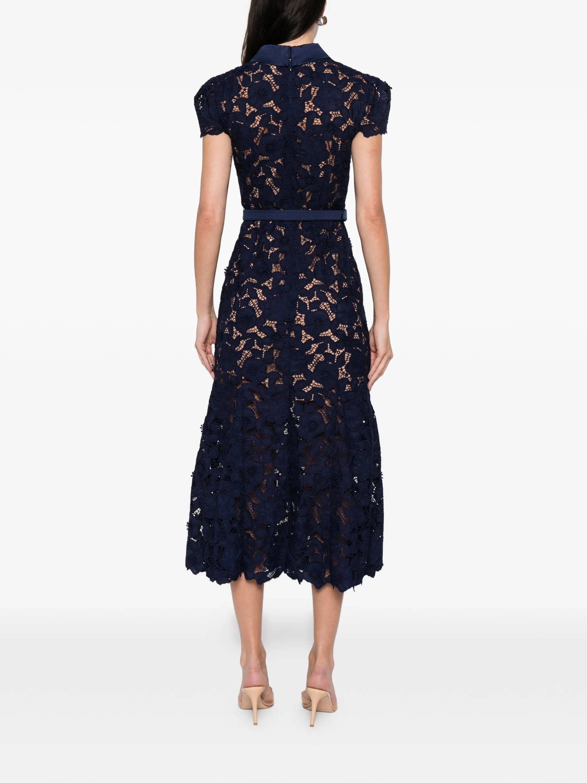 VESTIDO NAVY GUIPURE