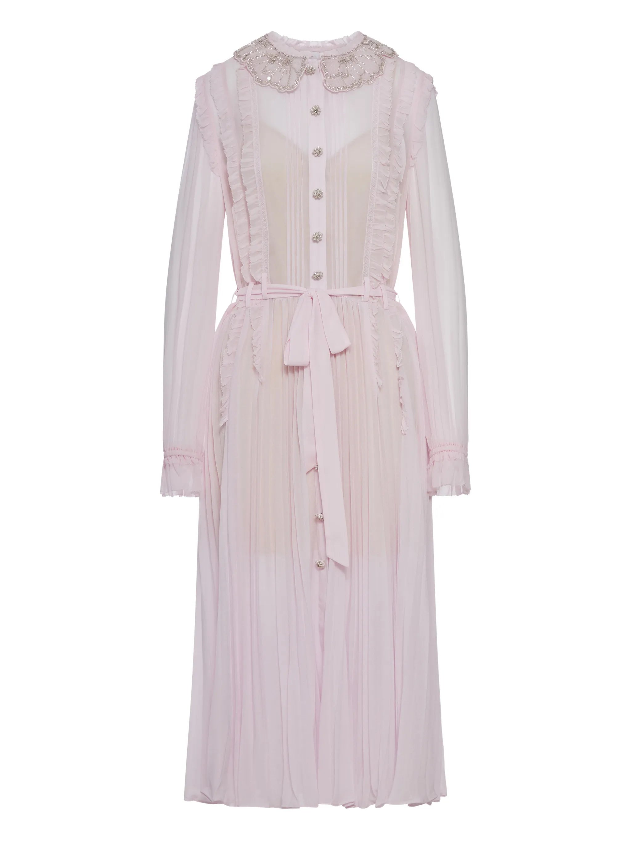 VESTIDO PINK PLEATED