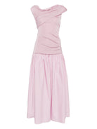 VESTIDO COTTON DRAPED