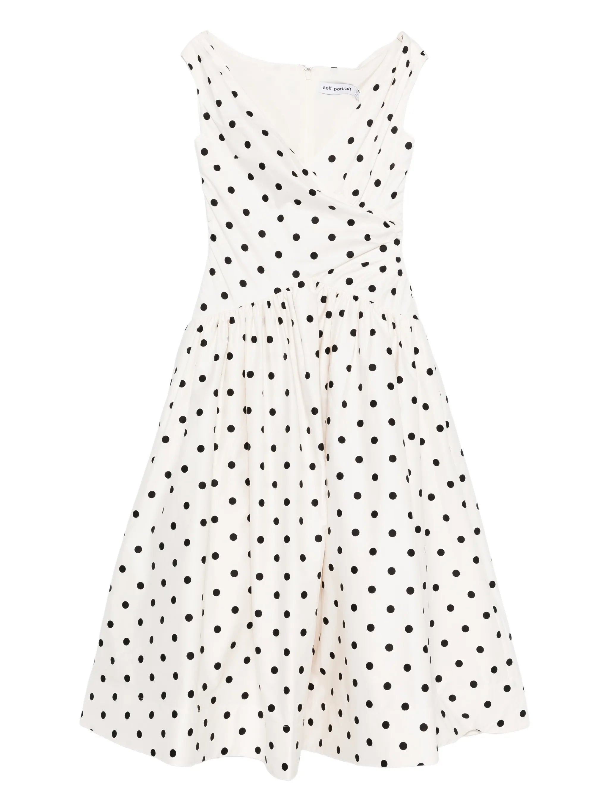 VESTIDO CREAM POLKA