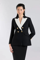 BLAZER CRUZADA NEGRO ICONIC CODE 01