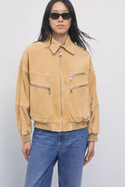 CHAQUETA PIEL CREMALLERAS