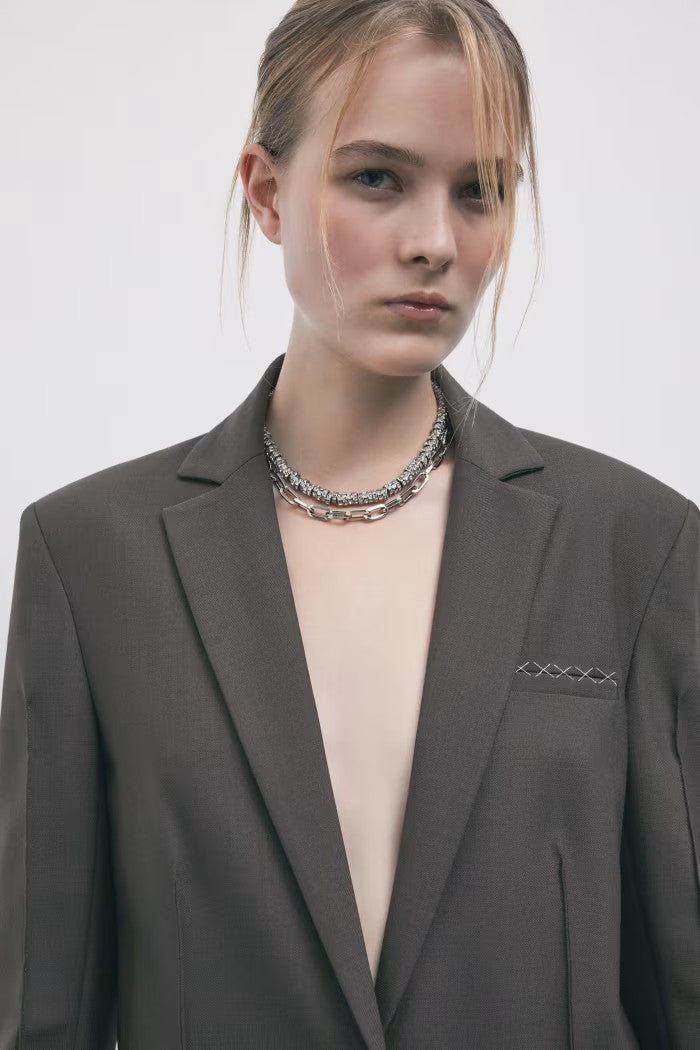 BLAZER NERO PATRIZIA